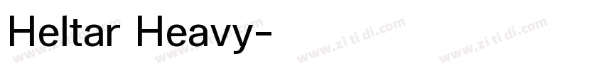 Heltar Heavy字体转换